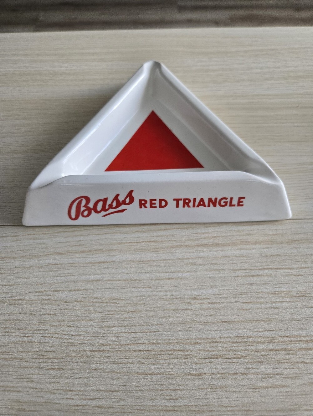 Vintage Bass Red Triangle Ashtray